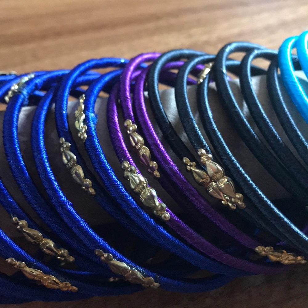 Assorted Thread Covered Bangles - image 4